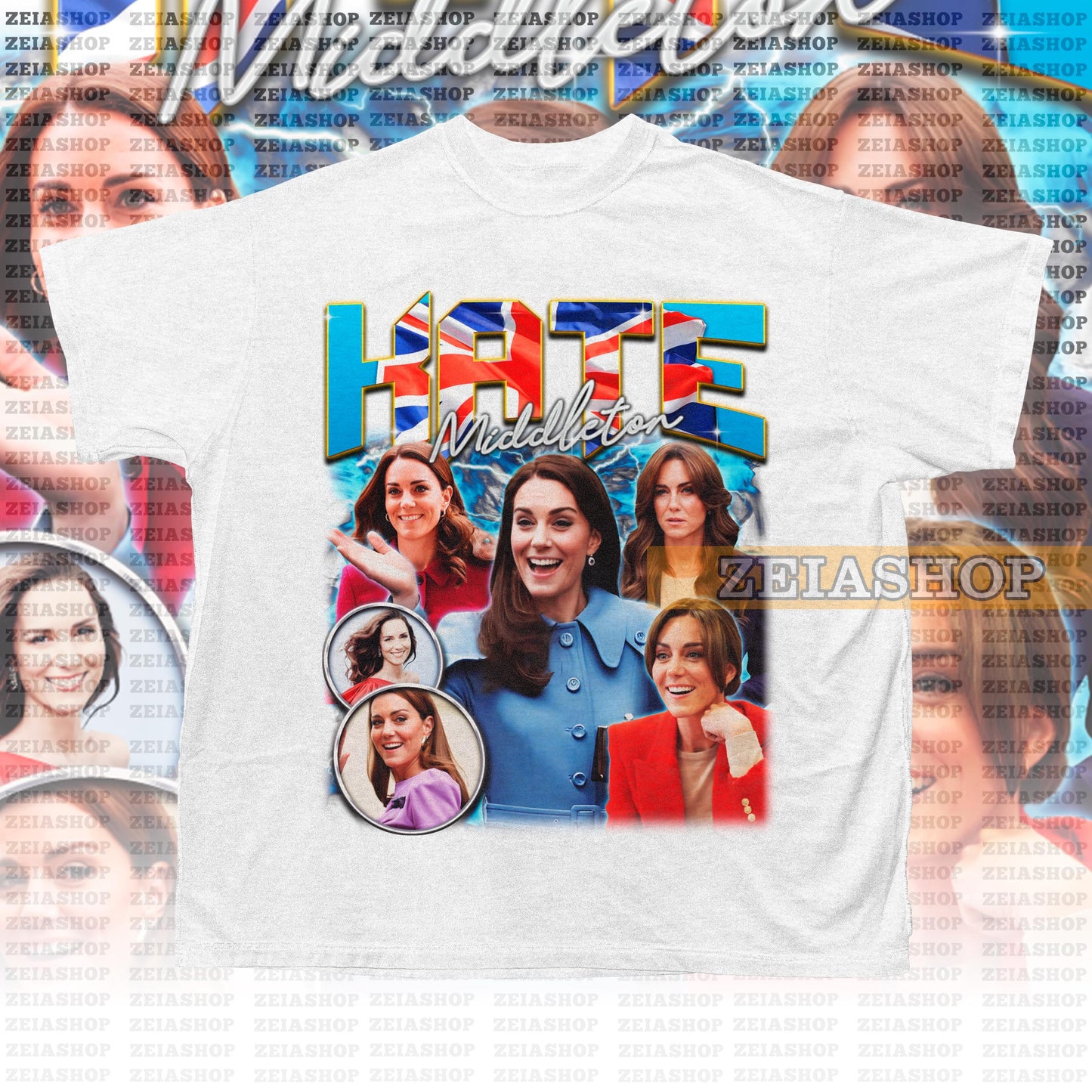 KATE MIDDLETON Retro 90s Shirt - Kate Middleton Sweatshirt - Kate Middleton Homage - British Royal Family - Princess of Wales Tee
