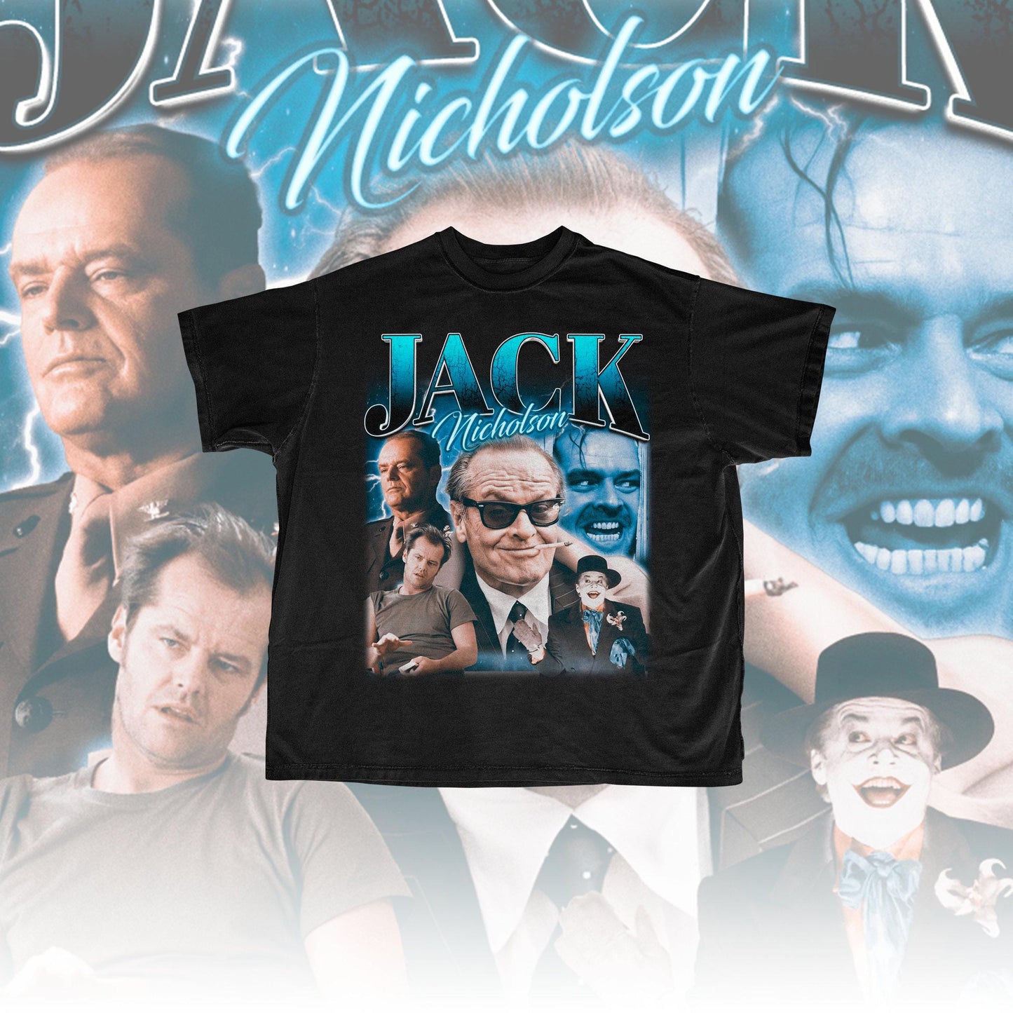 Jack Nicholson Retro 90s T-shirt - Jack Nicholson Sweatshirt - Jack Nicholson Merch - Jack Nicholson Gift for him or her - Jack Nicholson