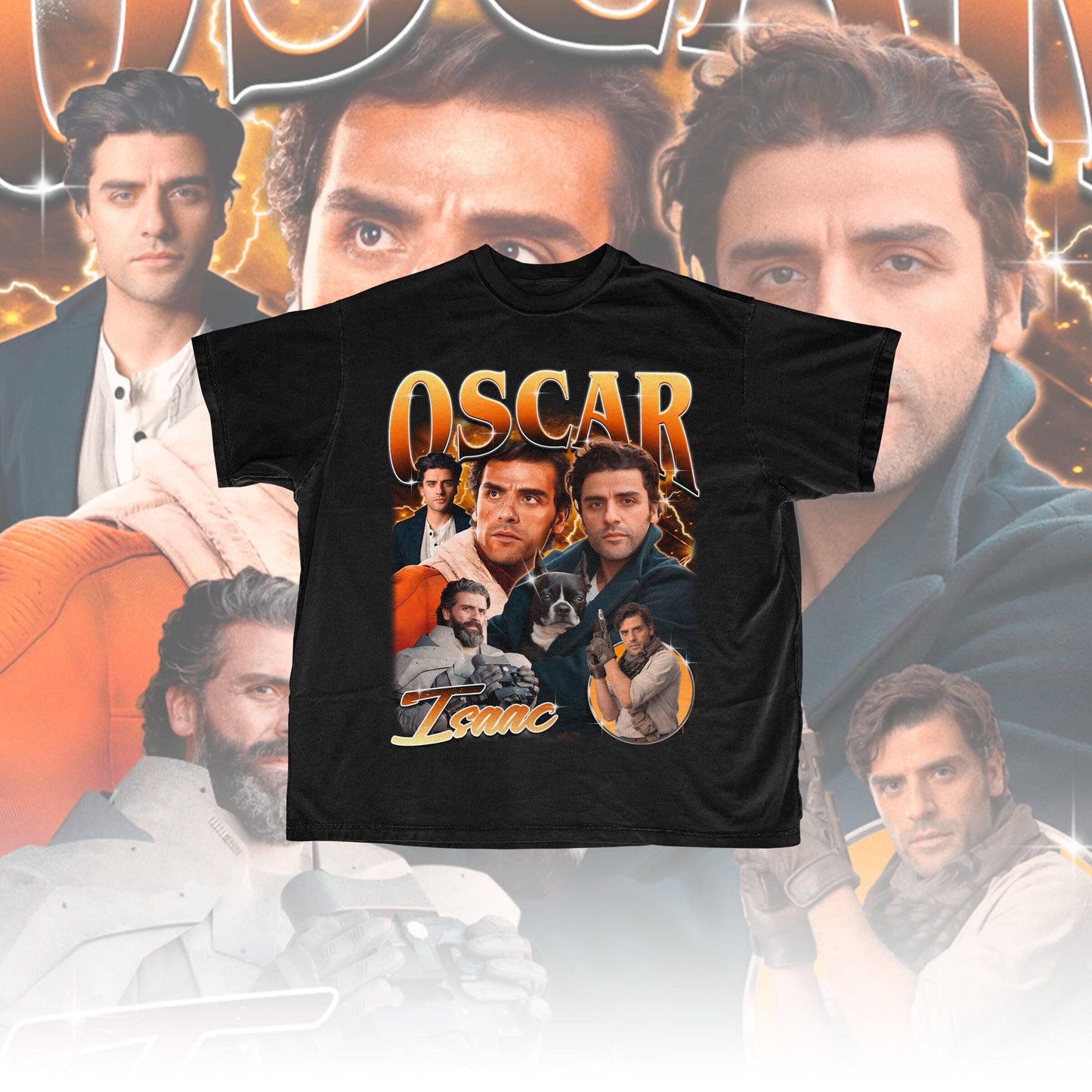 Oscar Isaac Retro Bootleg Shirt - Oscar Isaac 90s T-shirt - Oscar Isaac Fan Gift - Oscar Isaac Tribute Actor