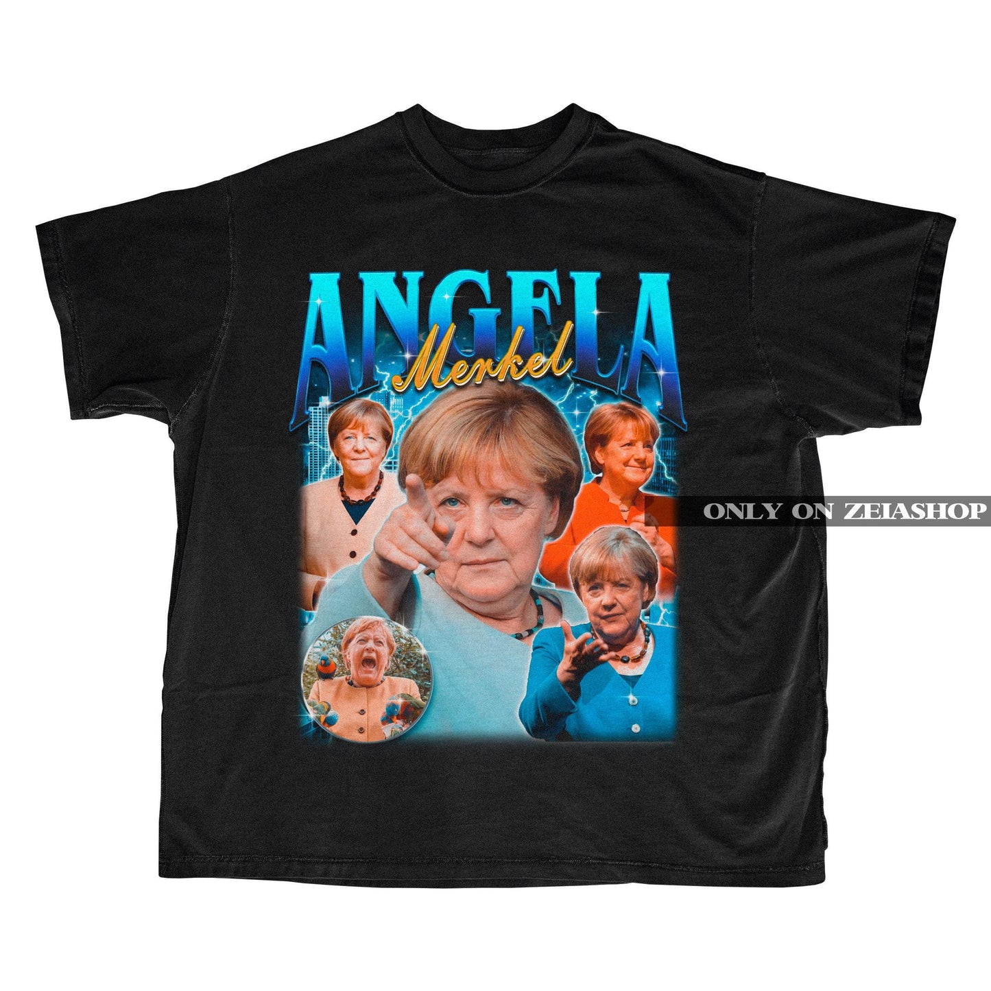 Angela Merkel Bootleg 90s T-shirt - Angela Merkel Bootleg retro Tee - Angela Merkel Fan Shirt - Angela Merkel Tribute - Angela Merkel Homage