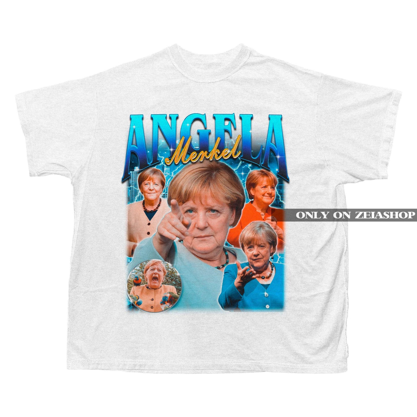 Angela Merkel Bootleg 90s T-shirt - Angela Merkel Bootleg retro Tee - Angela Merkel Fan Shirt - Angela Merkel Tribute - Angela Merkel Homage