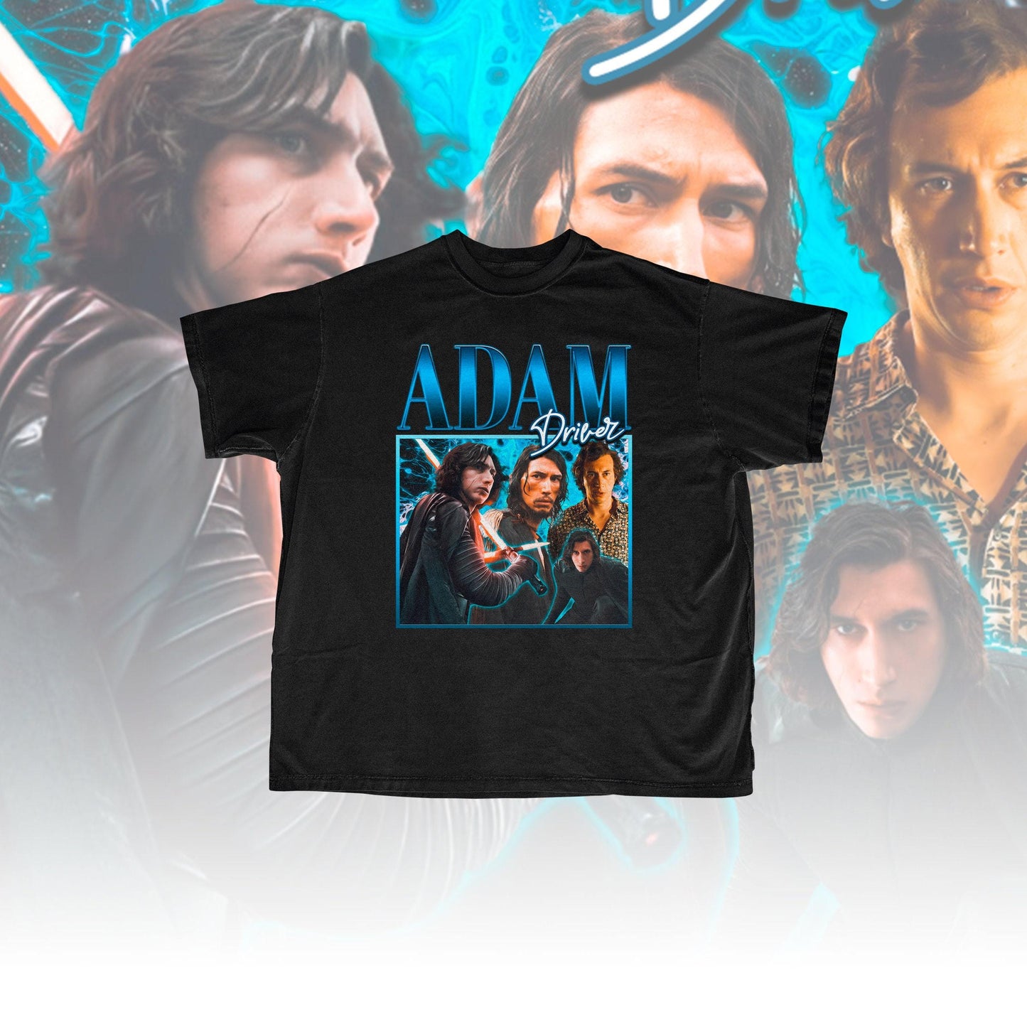 Adam Driver 90s Tee - Adam Driver Sweater - Adam Driver Fan Merch - Adam Driver Gift - Oscar Isaac Tee - Adam Driver 90S Shirt