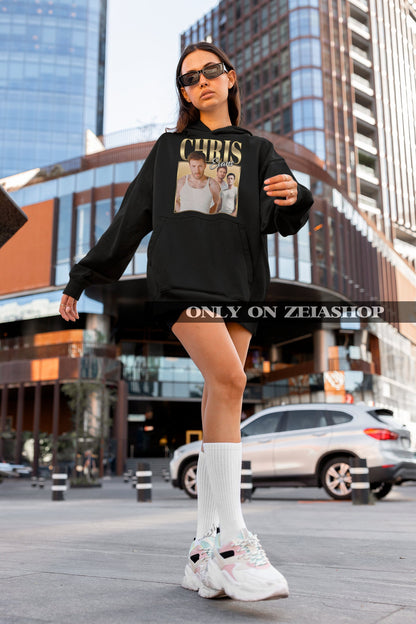 Retro Chris Evans Shirt - Chris Evans Hoodie & Sweatshirt - Chris Evans Fan T-shirt - Chris Evans Homage - Chris Evans Gift