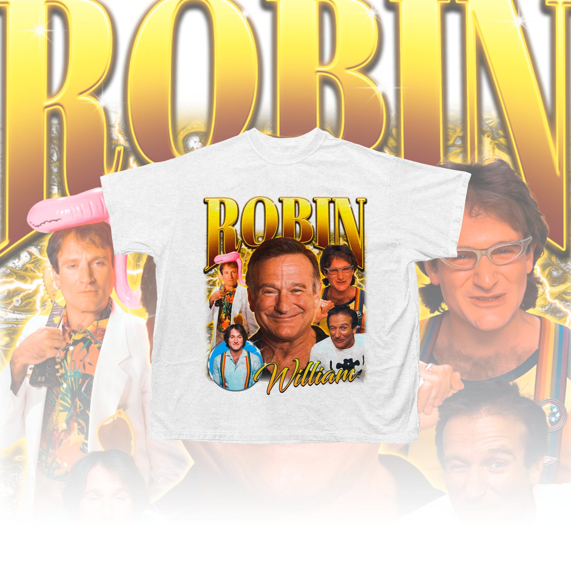 Retro Robin Williams T-shirt - Robin Williams Sweatshirt - Robin Williams Homage - Robin Williams Fan Merch - Robin Williams Tribute