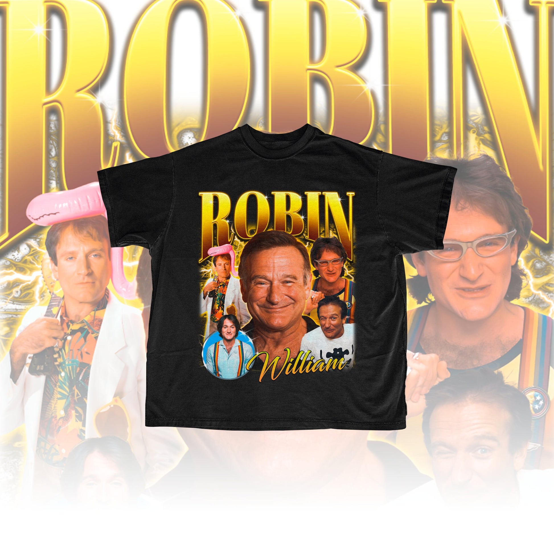 Retro Robin Williams T-shirt - Robin Williams Sweatshirt - Robin Williams Homage - Robin Williams Fan Merch - Robin Williams Tribute