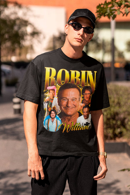 Retro Robin Williams T-shirt - Robin Williams Sweatshirt - Robin Williams Homage - Robin Williams Fan Merch - Robin Williams Tribute