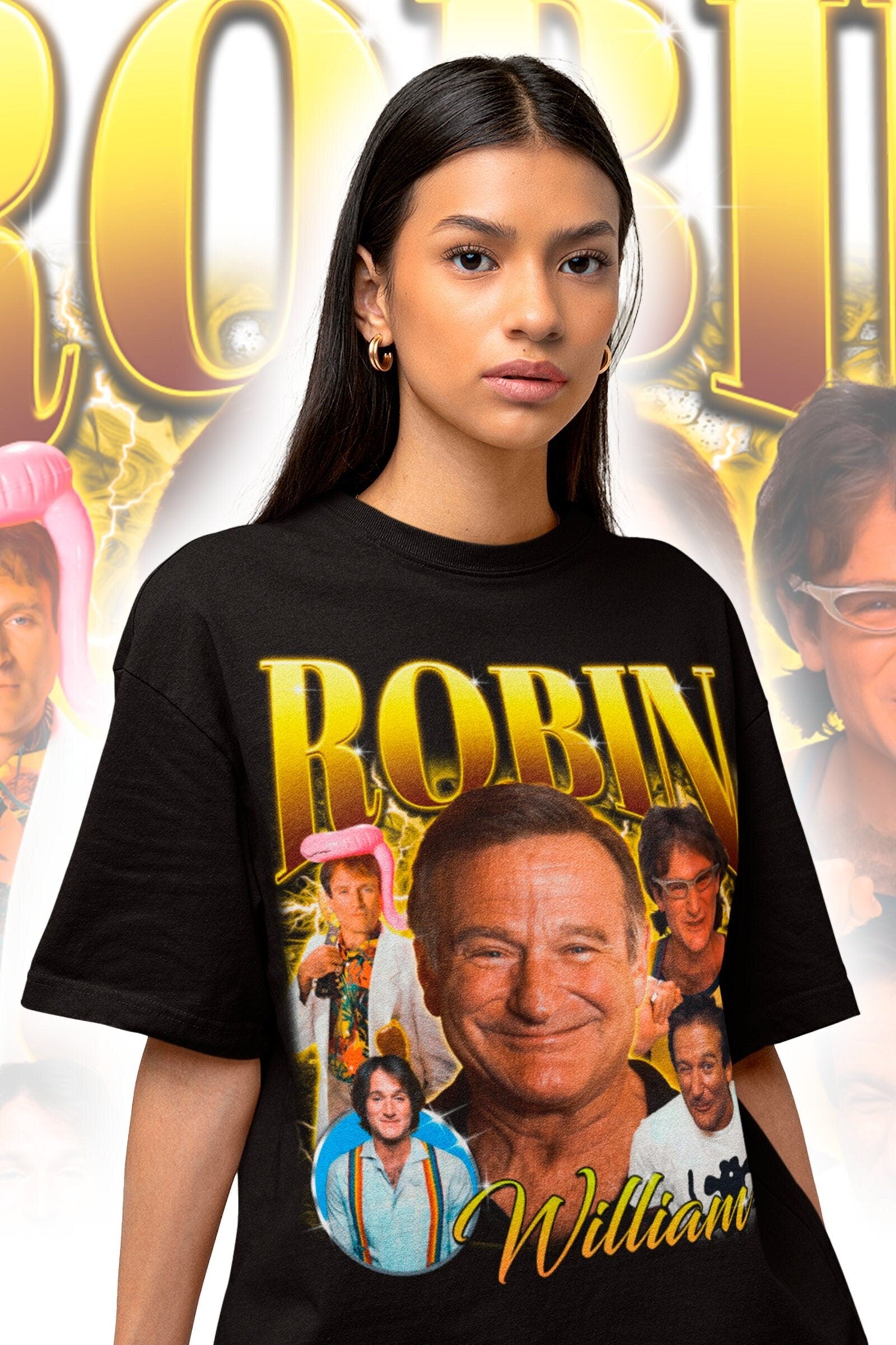 Retro Robin Williams T-shirt - Robin Williams Sweatshirt - Robin Williams Homage - Robin Williams Fan Merch - Robin Williams Tribute