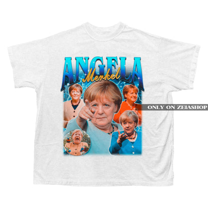 Angela Merkel Bootleg 90s T-shirt - Angela Merkel Bootleg retro Tee - Angela Merkel Fan Shirt - Angela Merkel Tribute - Angela Merkel Homage
