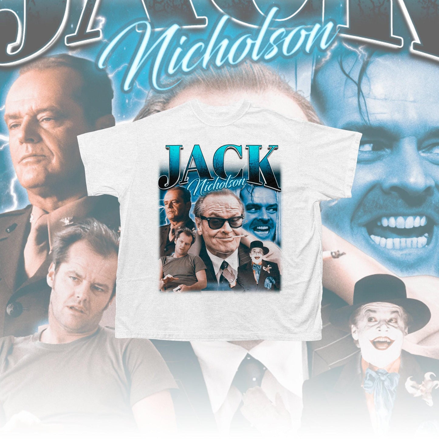 Jack Nicholson Retro 90s T-shirt - Jack Nicholson Sweatshirt - Jack Nicholson Merch - Jack Nicholson Gift for him or her - Jack Nicholson