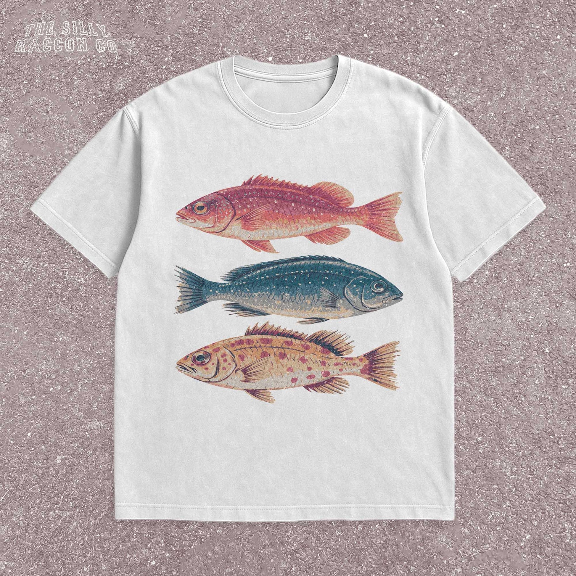 Vintage Fish Shirt Nature Lover Gift for Men Women Retro Fishing T-Shirt Outdoors Marine Biology Tee Comfort Colors Sea Life Retro Top