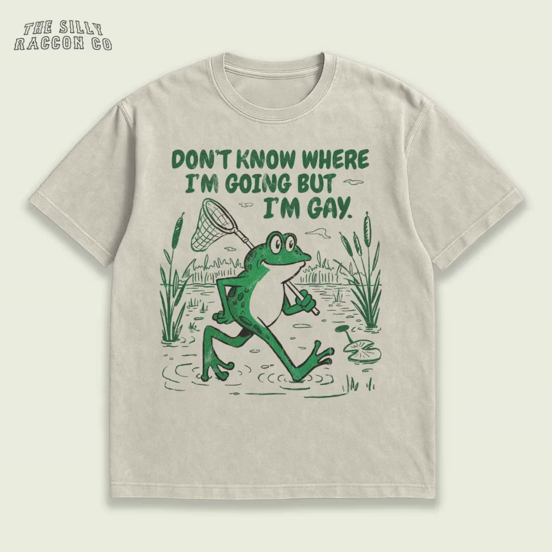 Vintage Frog Graphic Shirt Funny LGBTQ T-Shirt for Gen Z Humor Graphic Tee Cottagecore Unisex Pride Month Gift Shirt for Women Men